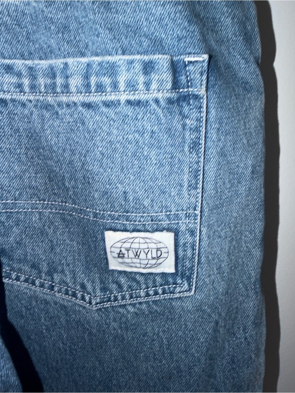 ATWYLD Outlier Vintage Indigo Denim Overalls Size Small Utility Carpenter - Picture 8 of 11